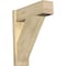 Ekena Millwork Traditional Block Rough Sawn Outlooker, Douglas Fir, 8"W x 24"D x 28"H OUT08X24X28TRA05RDF - alternate 1